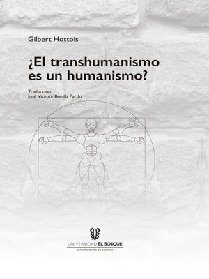 cover image of ¿El transhumanismo es un humanismo?